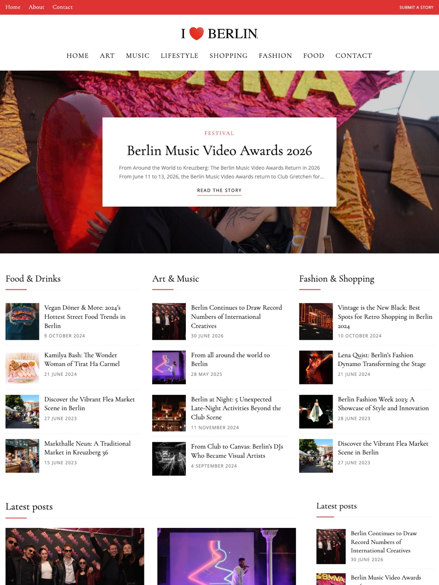 I ♥ BERLIN front page